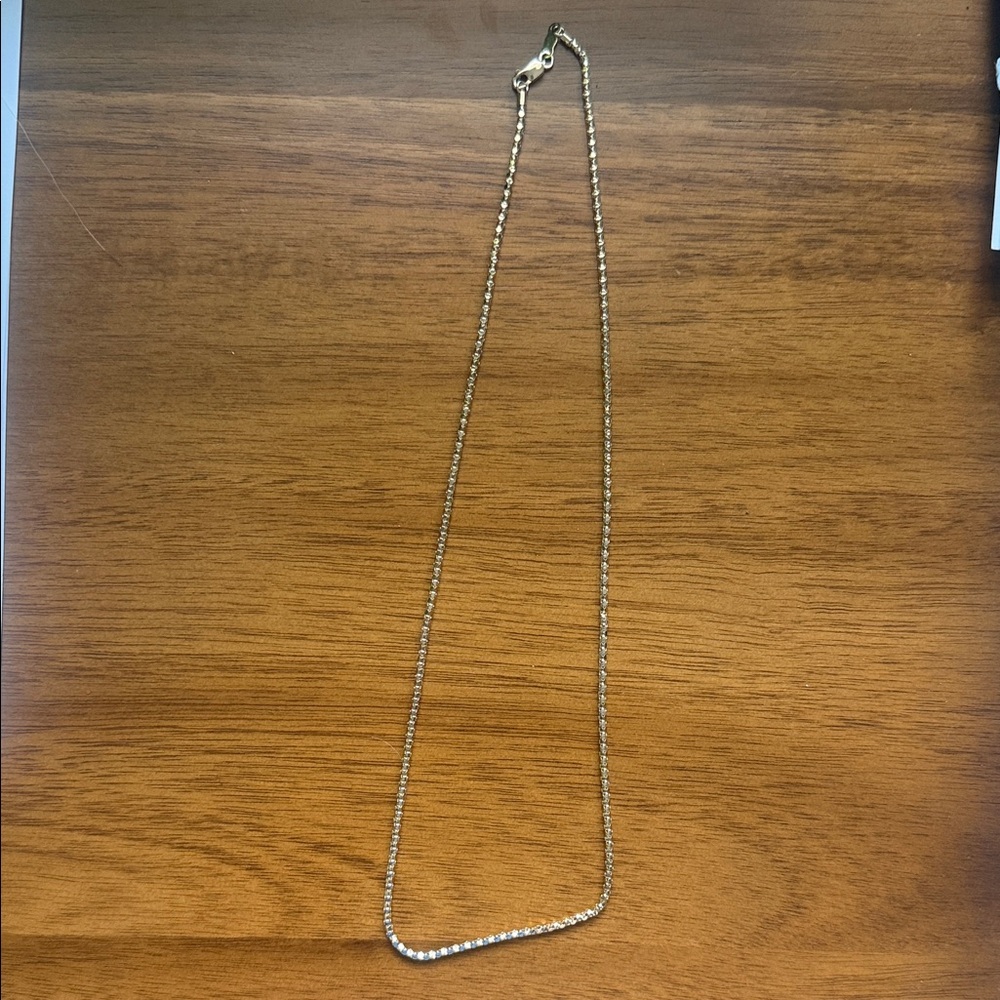14k Gold Popcorn 17’ Michael Anthony Necklace